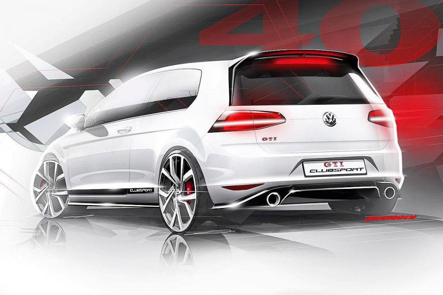  Volkswagen Golf GTi Clubsport Sketches 2015 года  (фото 2 из 3)